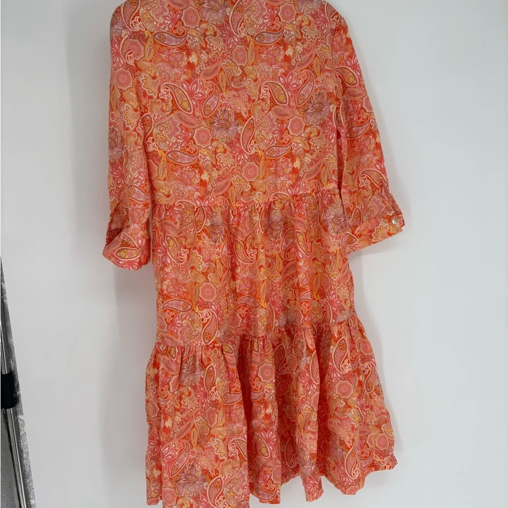 Johnstone & Murphy Paisley Print Button Shirt Dress